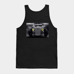 hot rod v8, black and white Tank Top